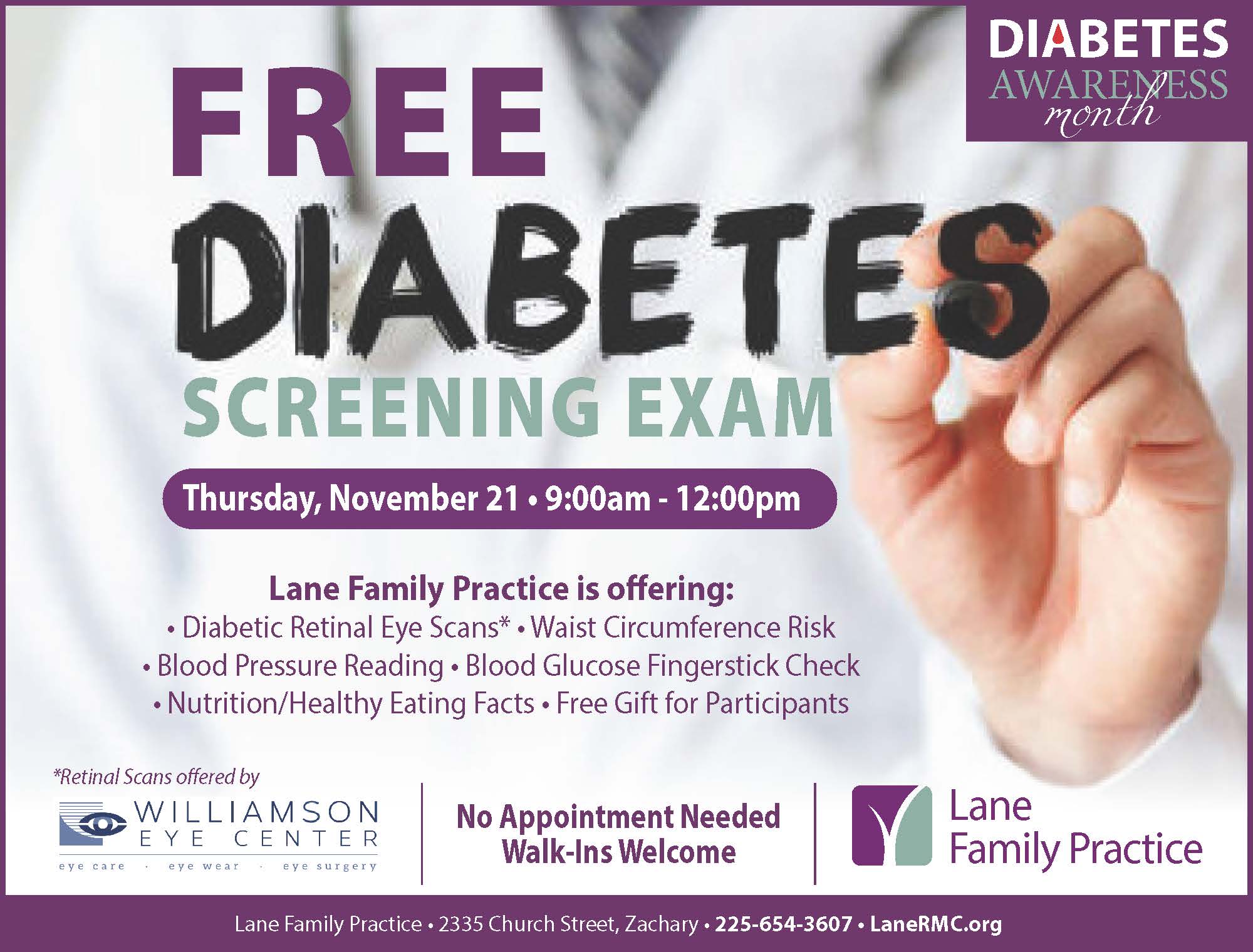 Family Practice Diabetes Screening 2024- G&B Ad 1