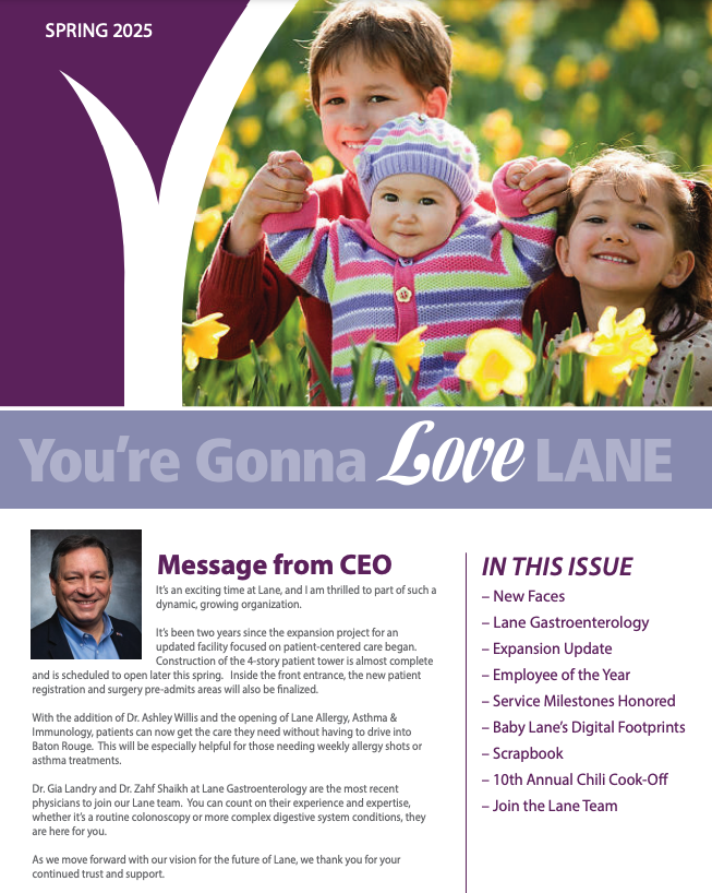 Lane Newsletter Spring 2025