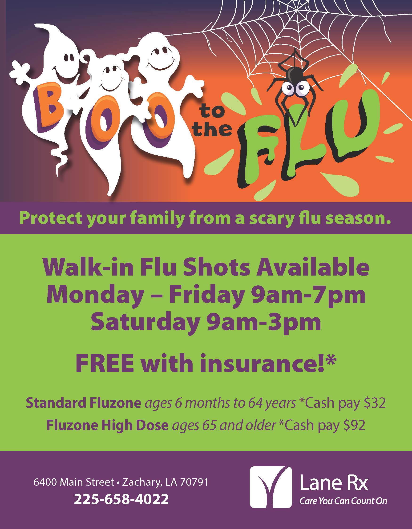 Walk-in Flu Shots Zachary Louisiana